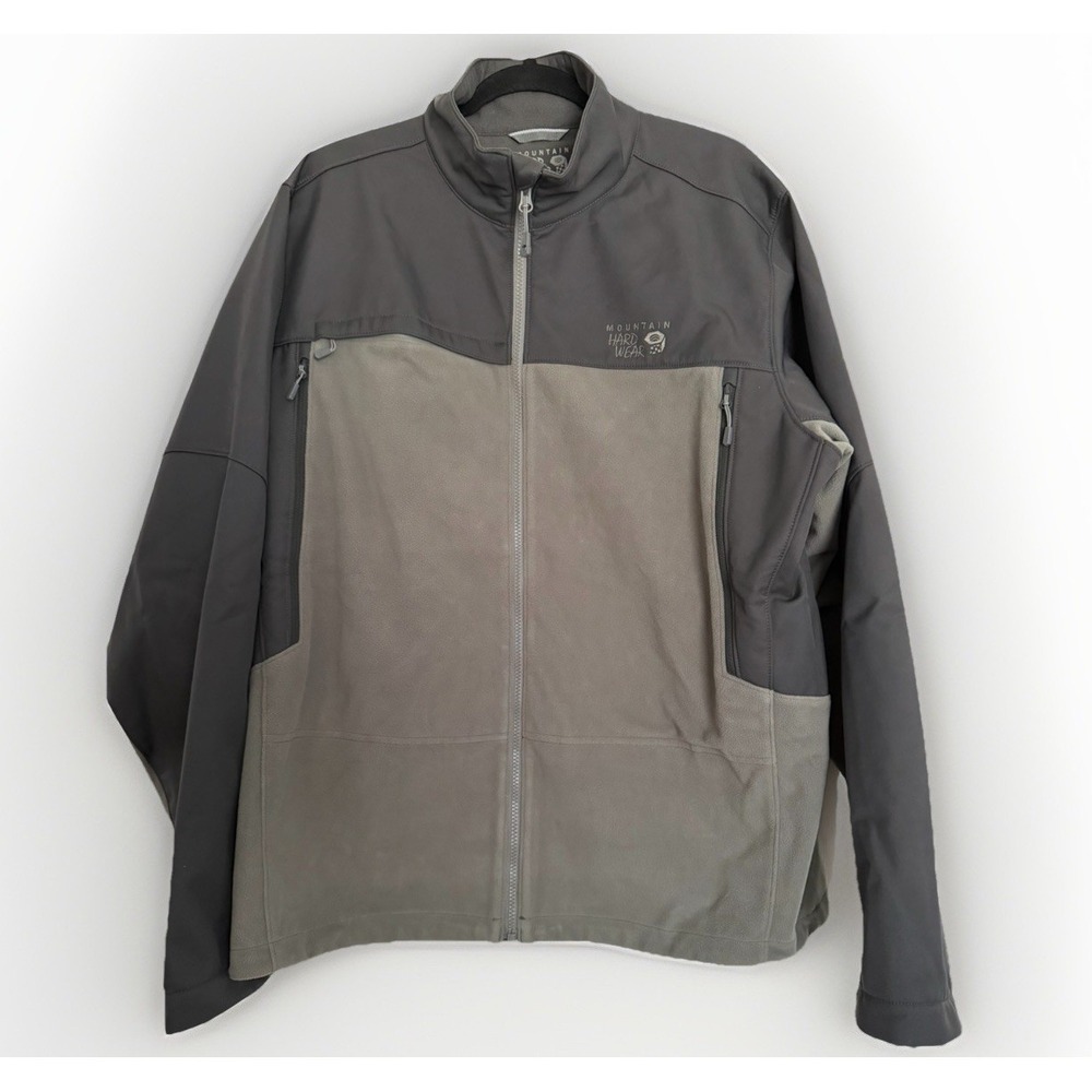 Mountain Hardwear Mountain Tech II Hybrid Jacket Mens XL Gray Black Gorpcore‎
